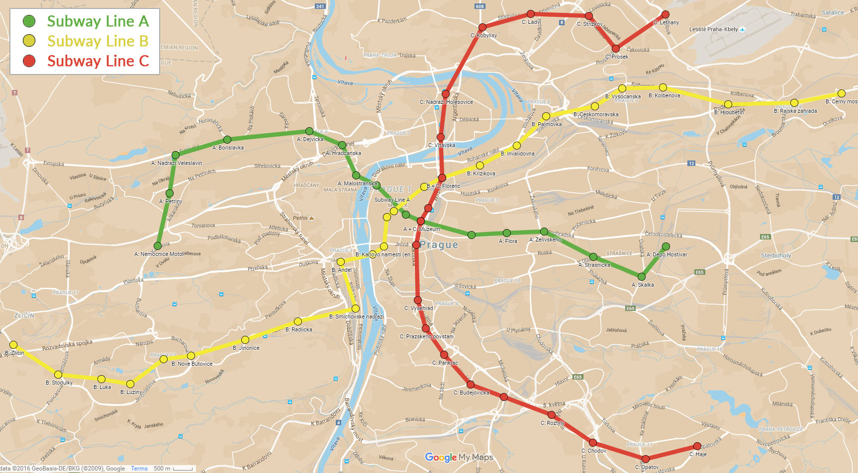 Map prague pdf metro FREE Download: